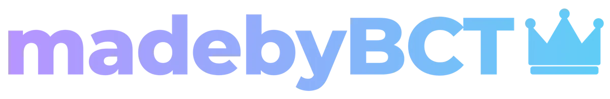madebyBCT logo with crown